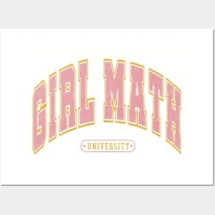 Girl Math University Posters and Art